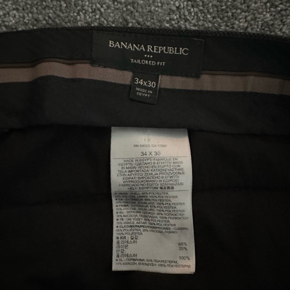 Black Banana Republic Tailored Fit Suit - Jacket size 42R - Pants size 34 / 30 - Picture 5 of 5